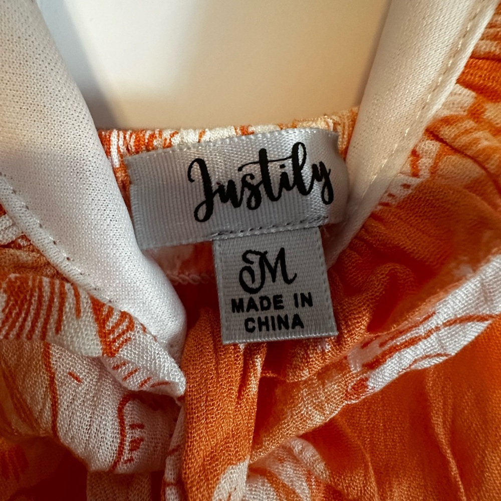 Justify Orange and White Floral Dress - Picture 2 of 3